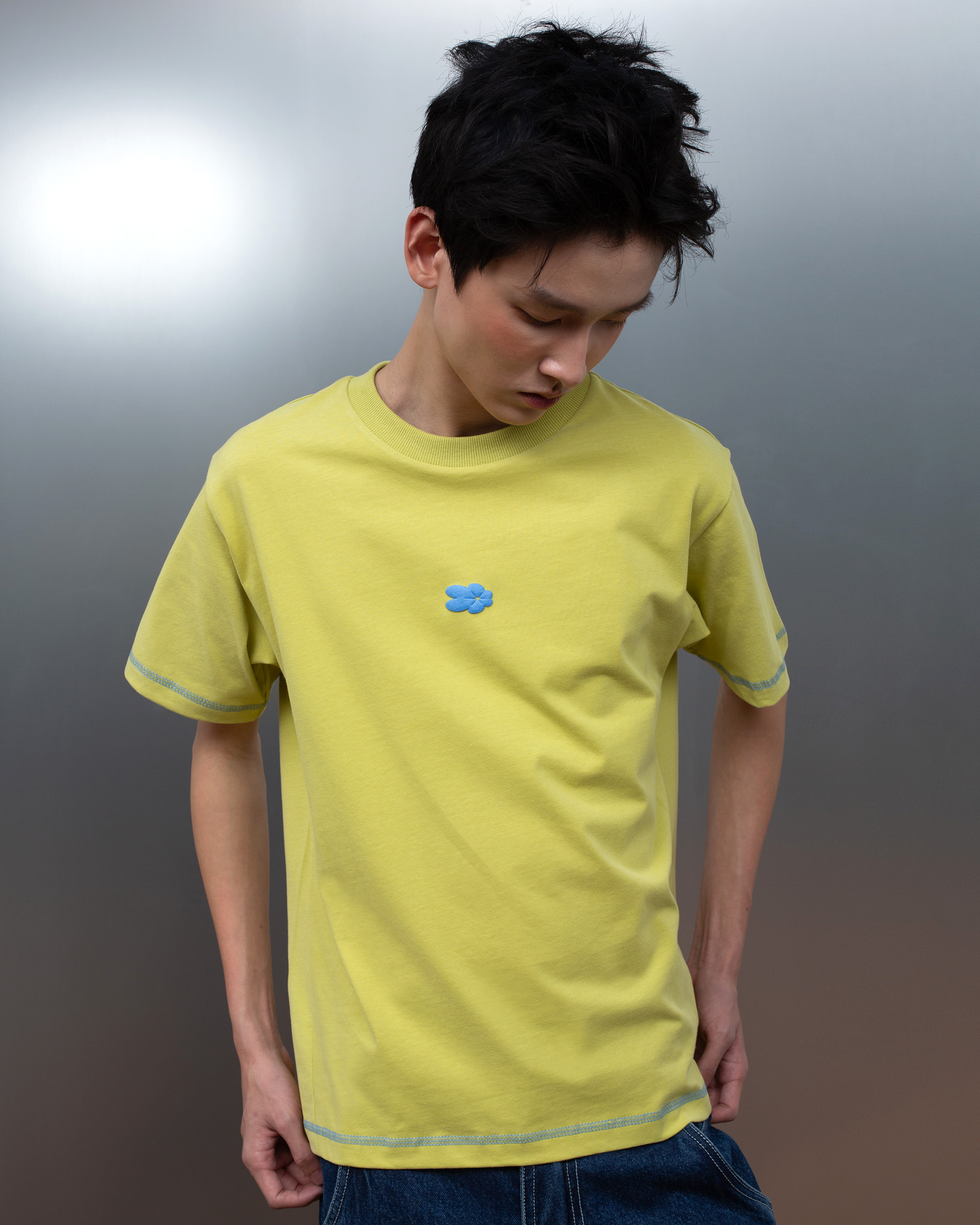 Logo Tee worn by model